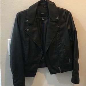 Faux leather jacket